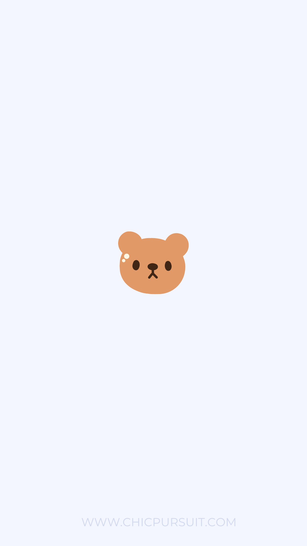 Cute teddy bear iPhone wallpaper