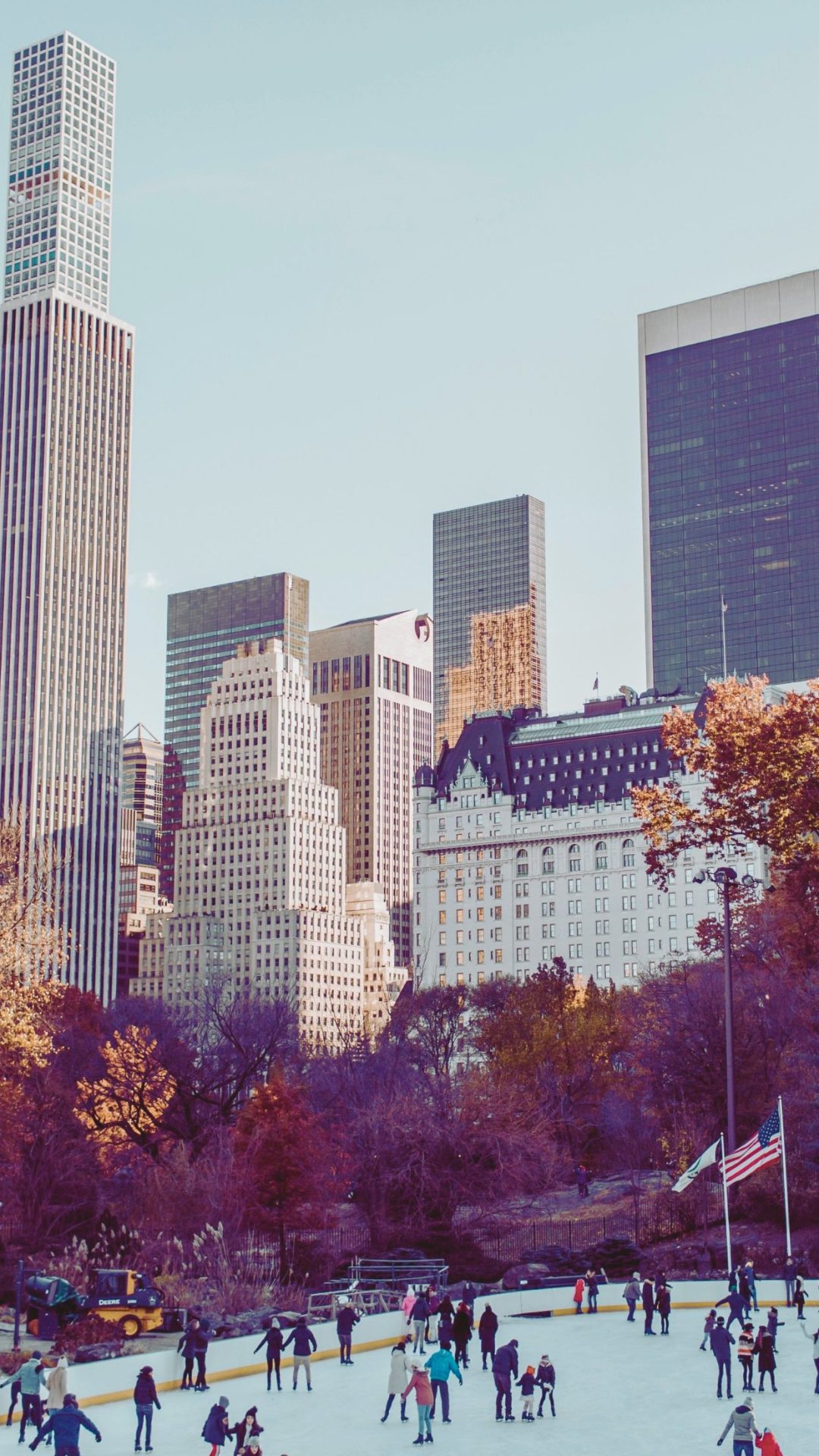 New York City iPhone wallpaper with central park