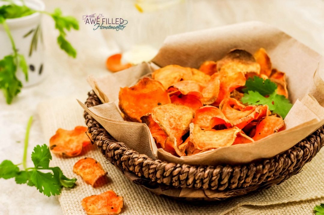Air Fryer Sweet Potato Chips