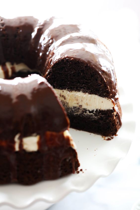 Ding Dong Bundt Cake