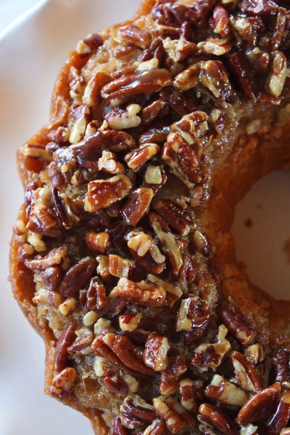 Pecan Upside Down Bundt Cake