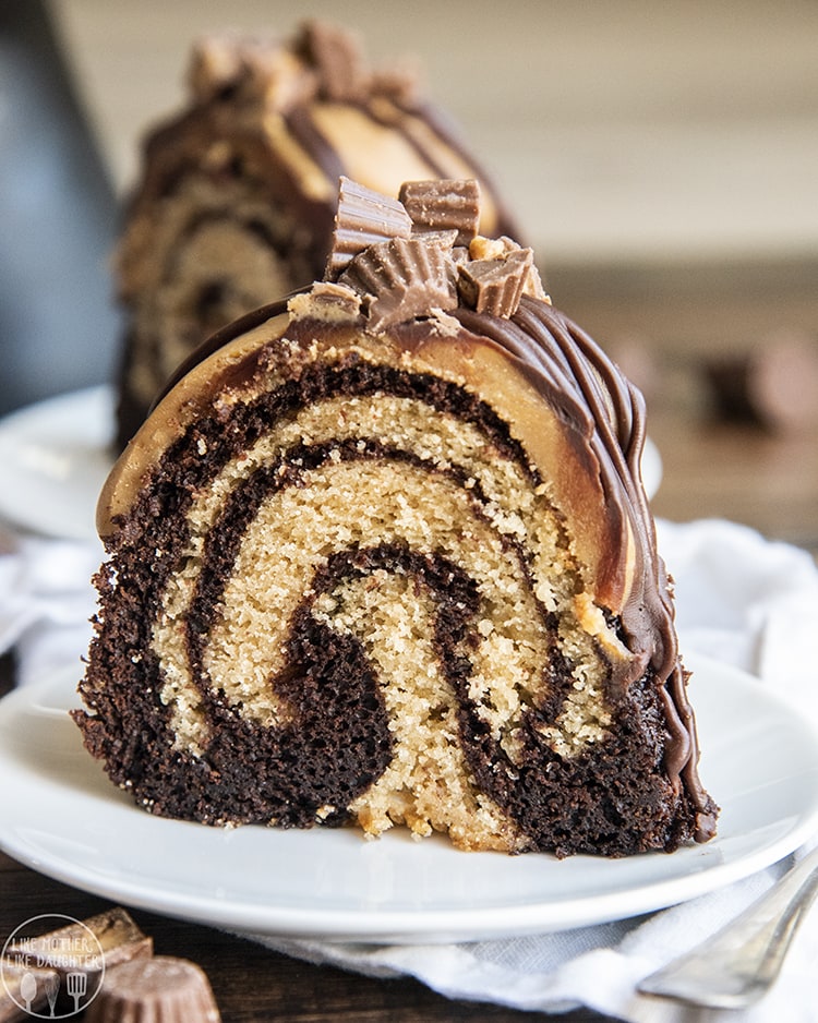 Chocolate Peanut Butter Bundt Cake