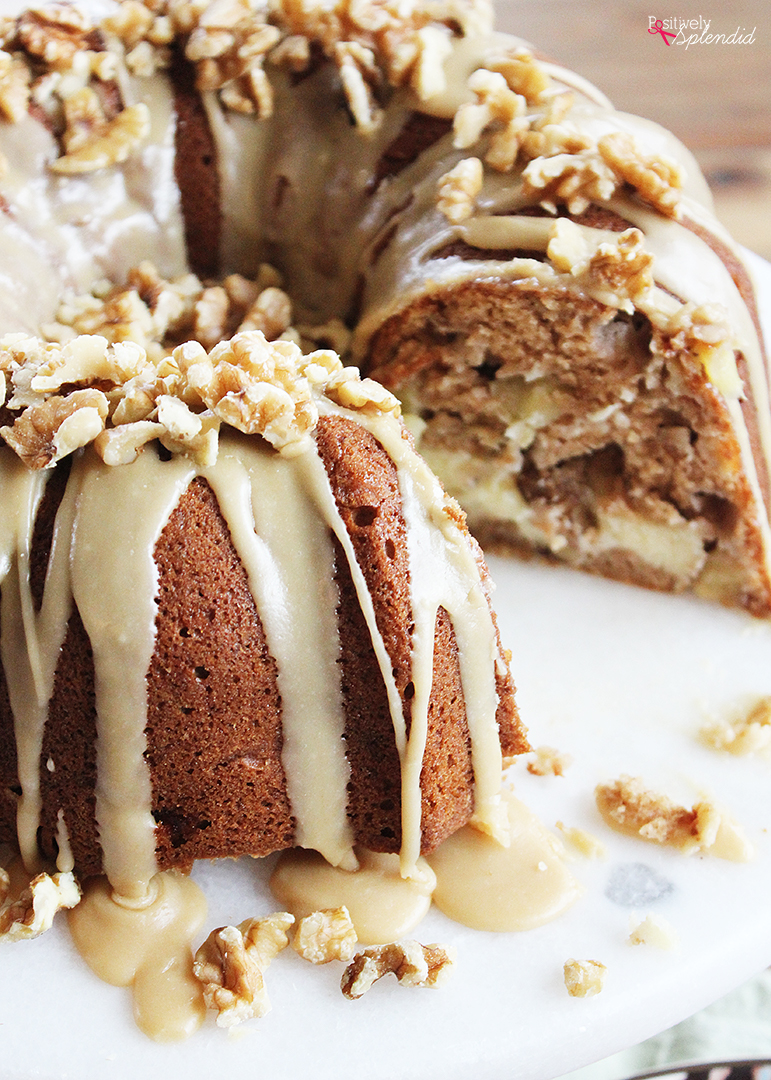 Apple Cream Cheese Cake With Praline Frosting