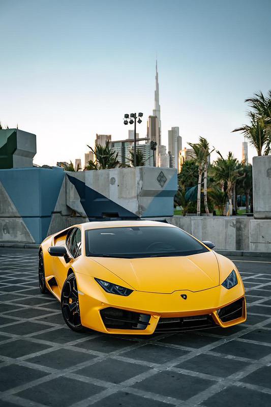 Yellow Lamborghini driving experience - luxury gifts for men who have everything, gifts for guys with expensive taste