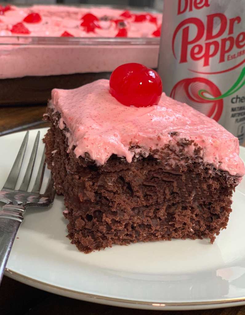 Skinny Cherry Dr Pepper Chocolate Cake