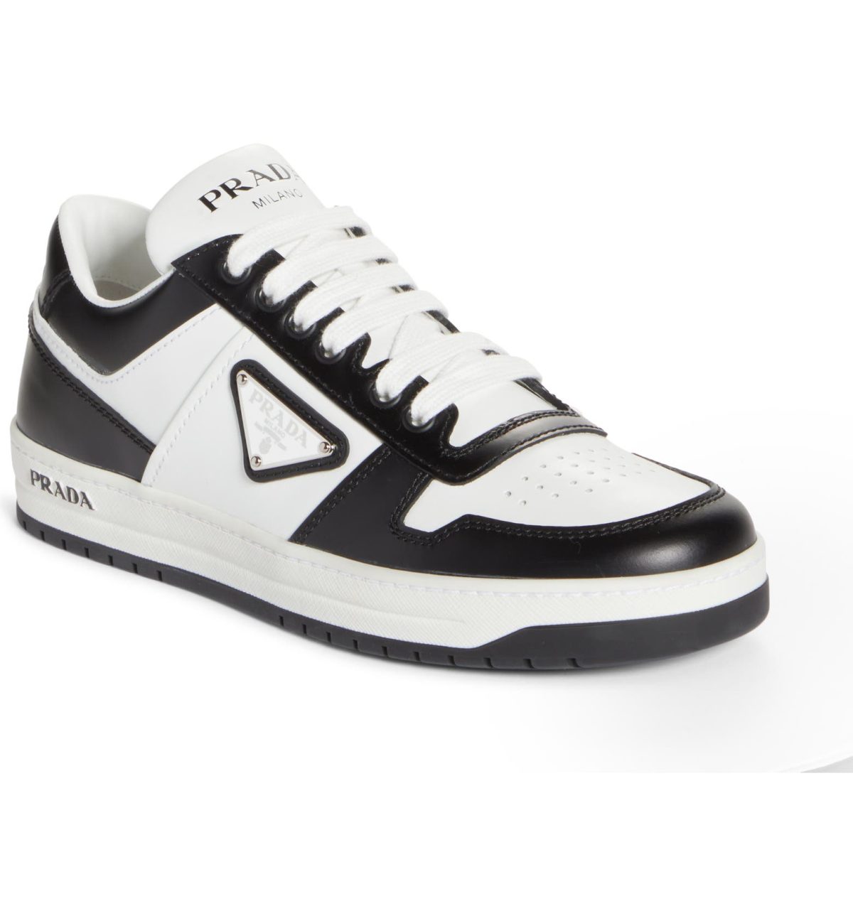 Prada Downtown Logo Low Top Sneakers