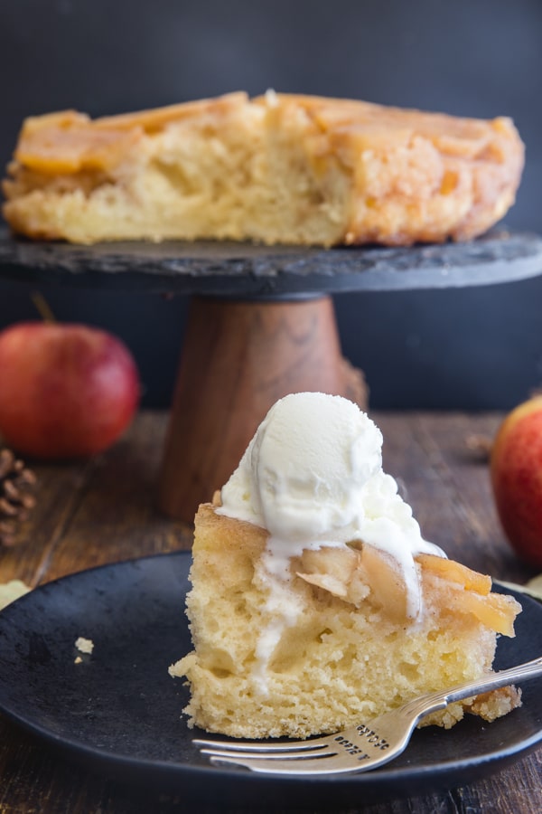 Caramel Upside Down Apple Cake
