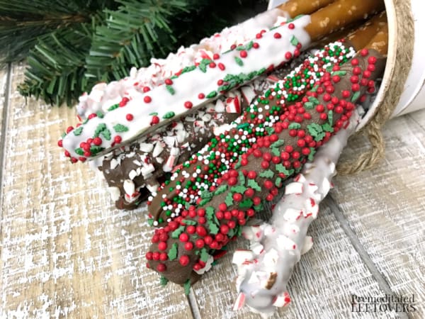 Christmas Pretzel Rods