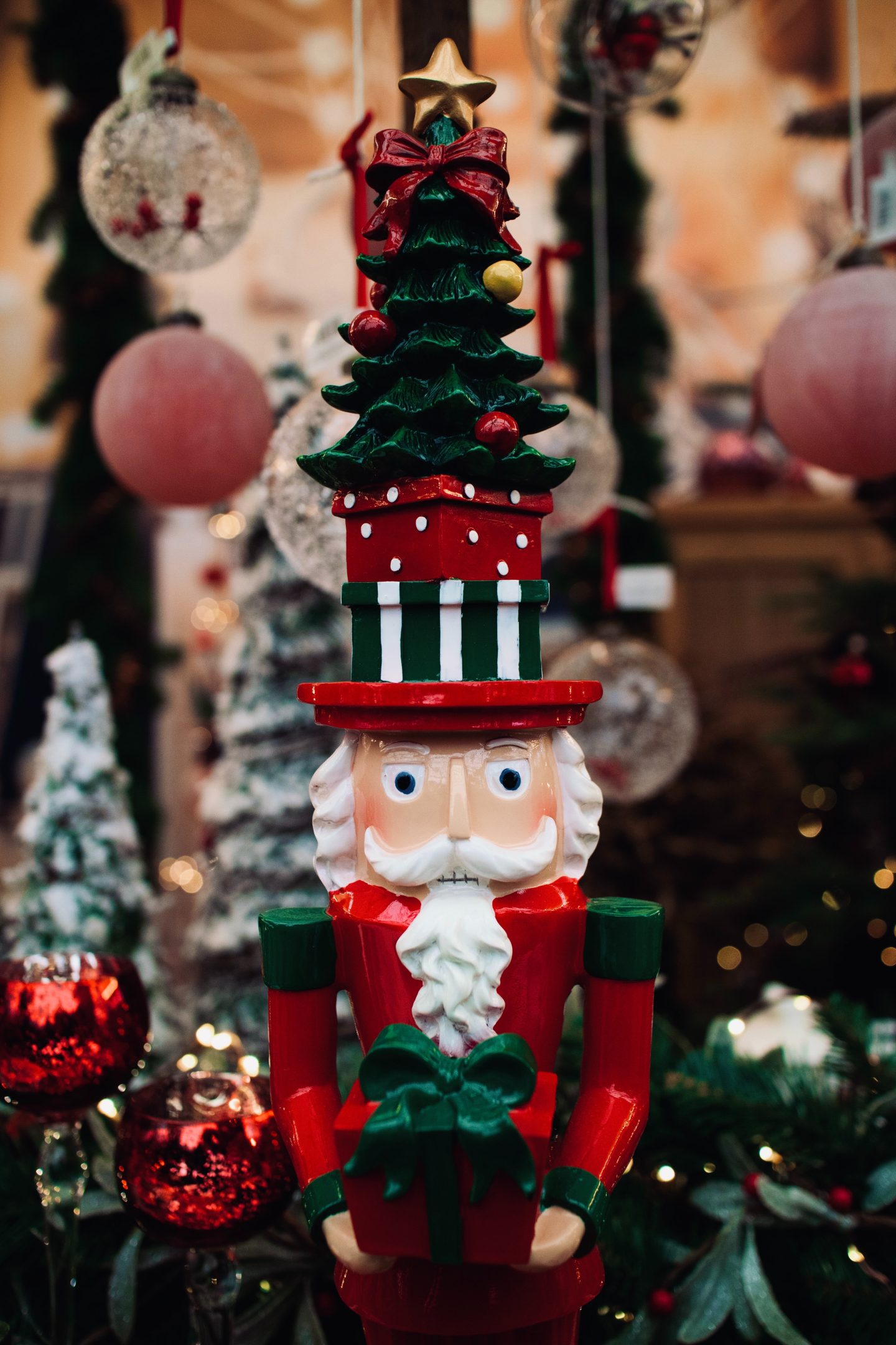 Aesthetic nutcracker Christmas iPhone wallpaper