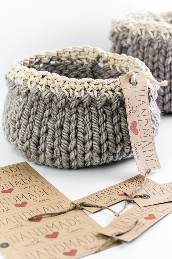 Unique crafts to make and sell: DIY knit basket