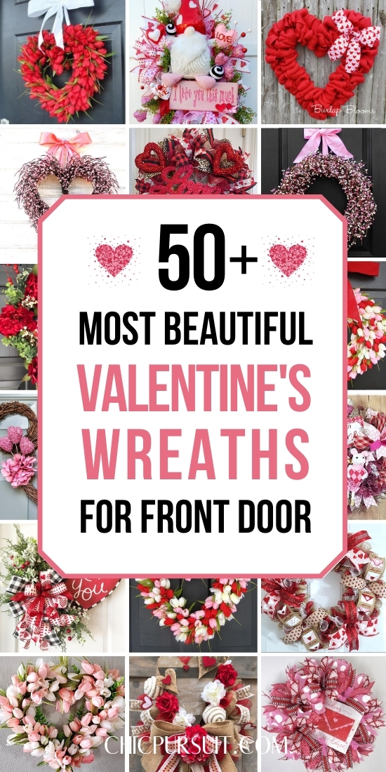 50 Most Beautiful Valentine’s Day Wreaths For Your Front Door