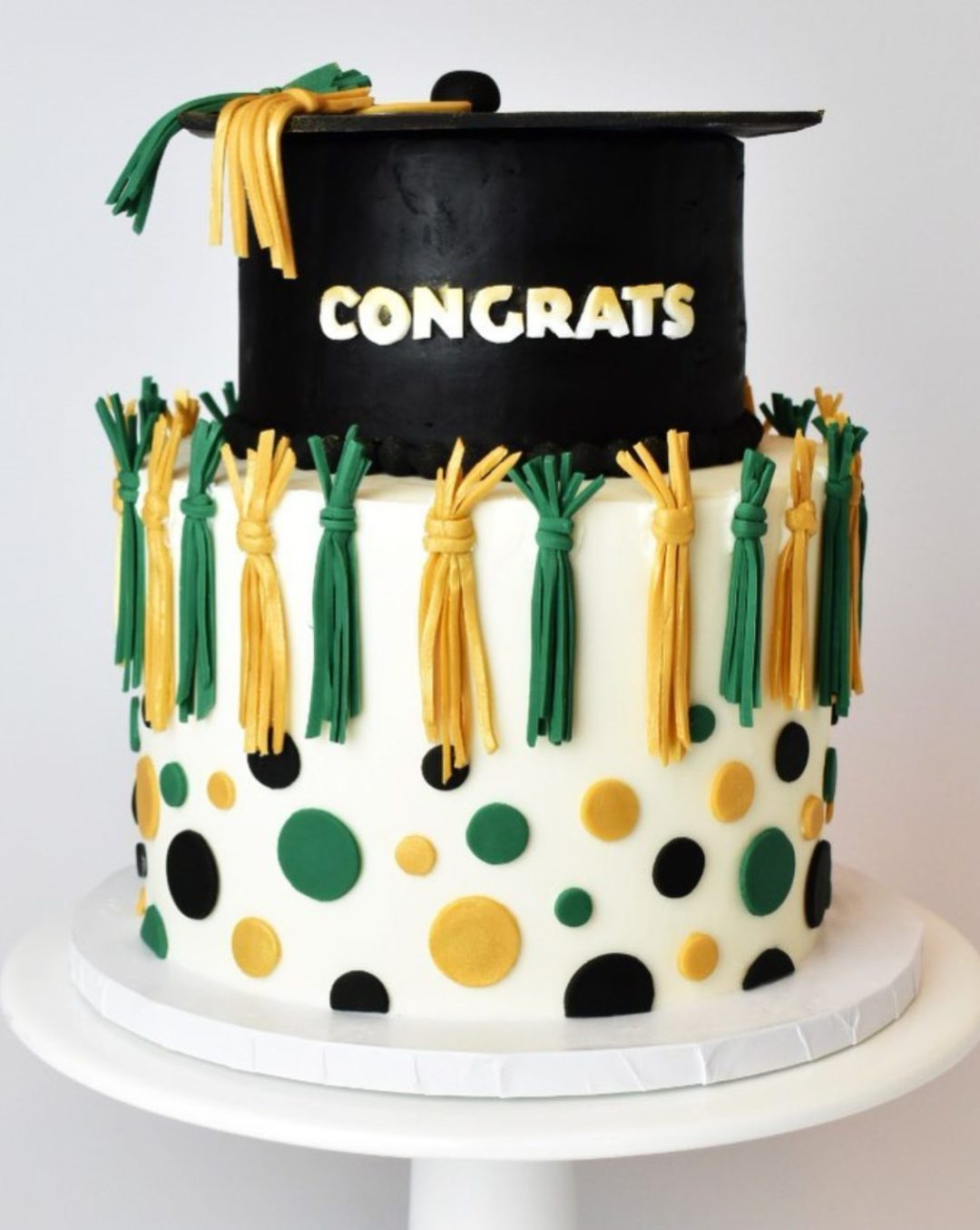 Colorful grad cake
