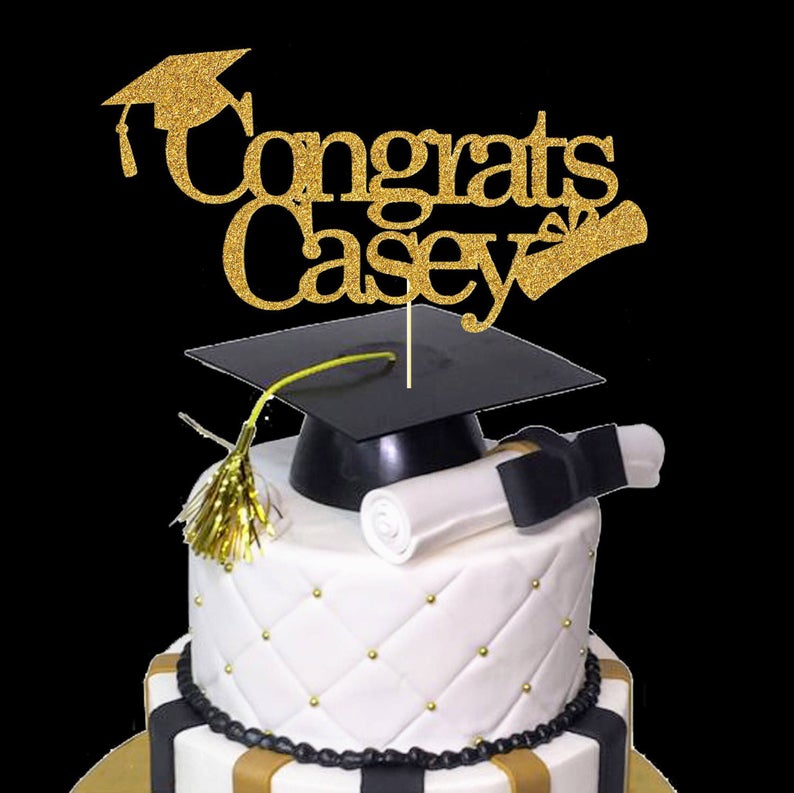 Custom graduation cake toppers