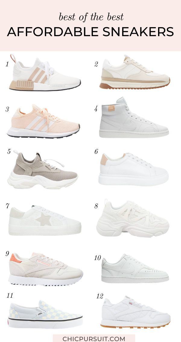 12 Best Affordable White & Neutral Sneakers To Add To Your Cart