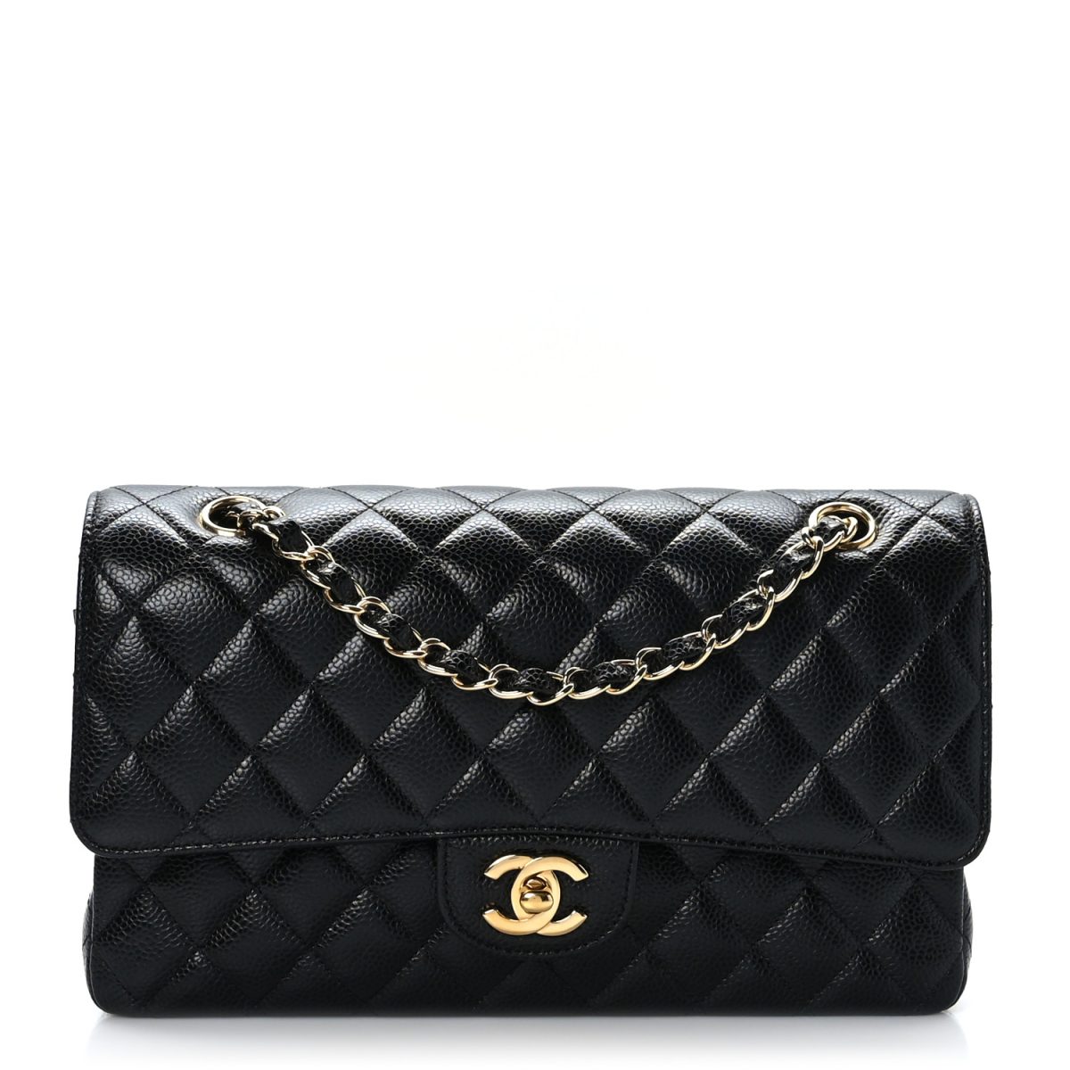 Black Chanel Caviar Quilted Medium Double Flap 