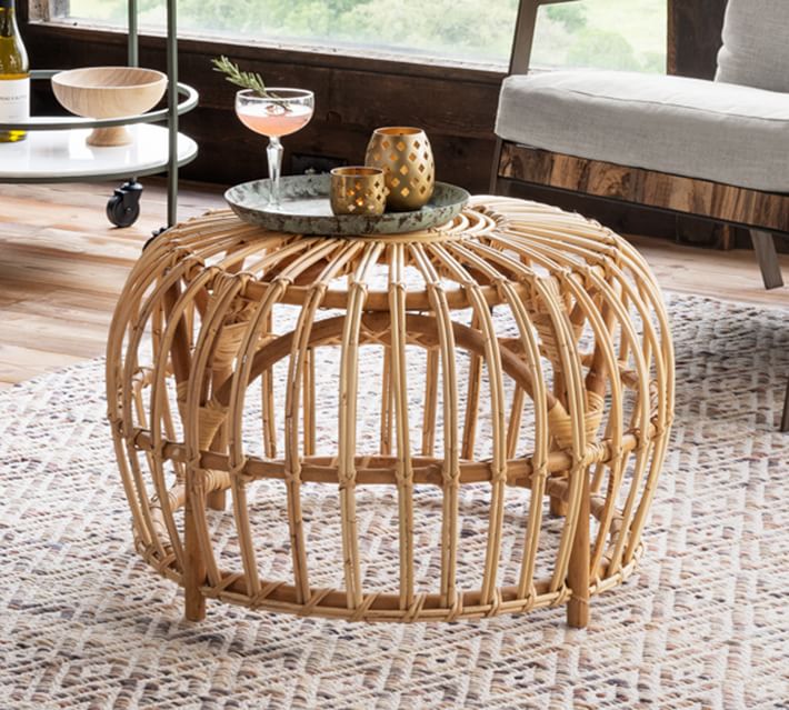 Rattan coffee table