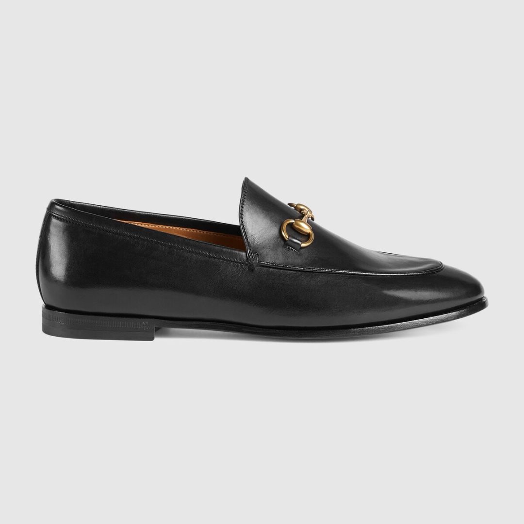 Black Gucci Jordaan loafers