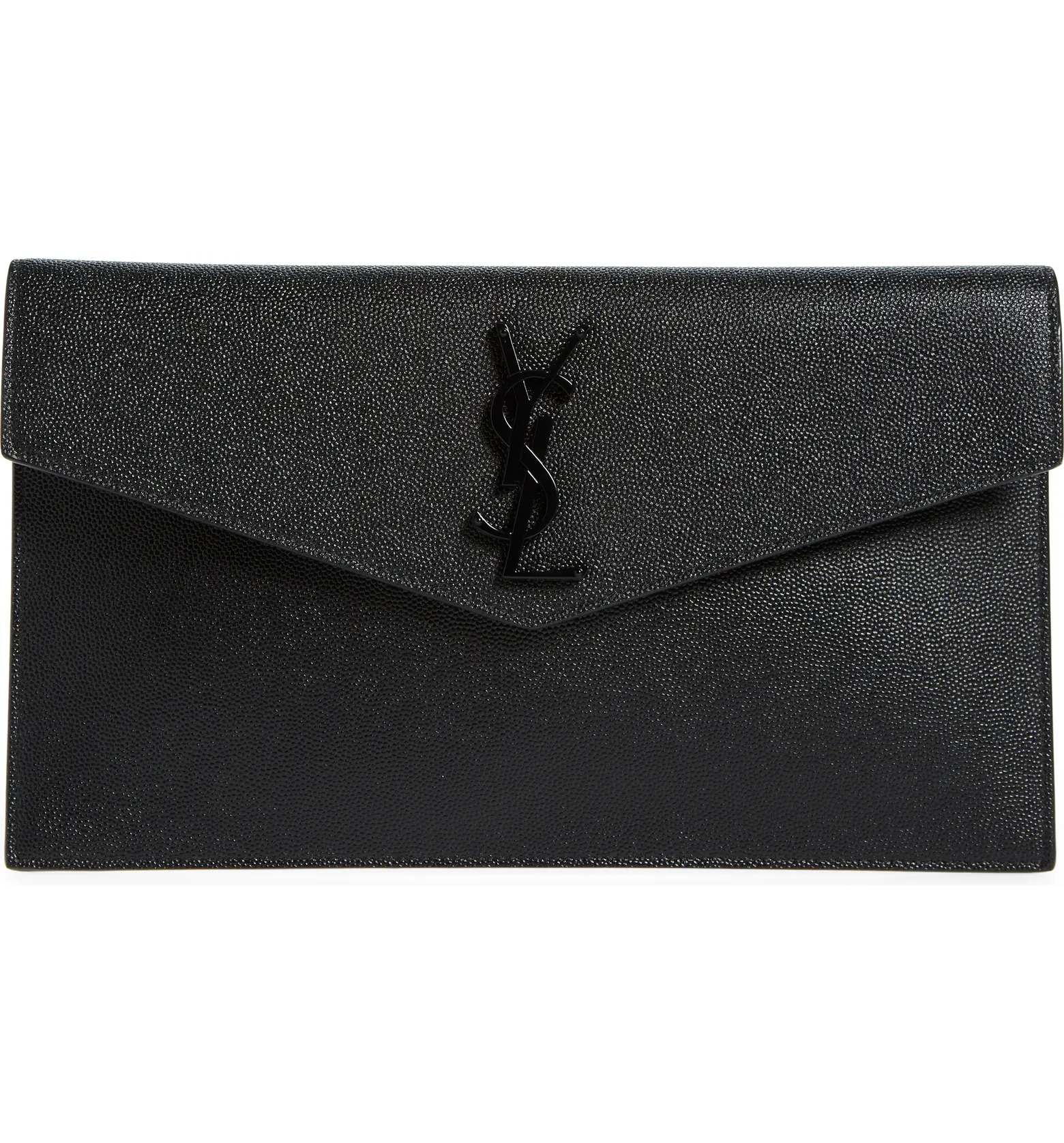 Black YSL clutch