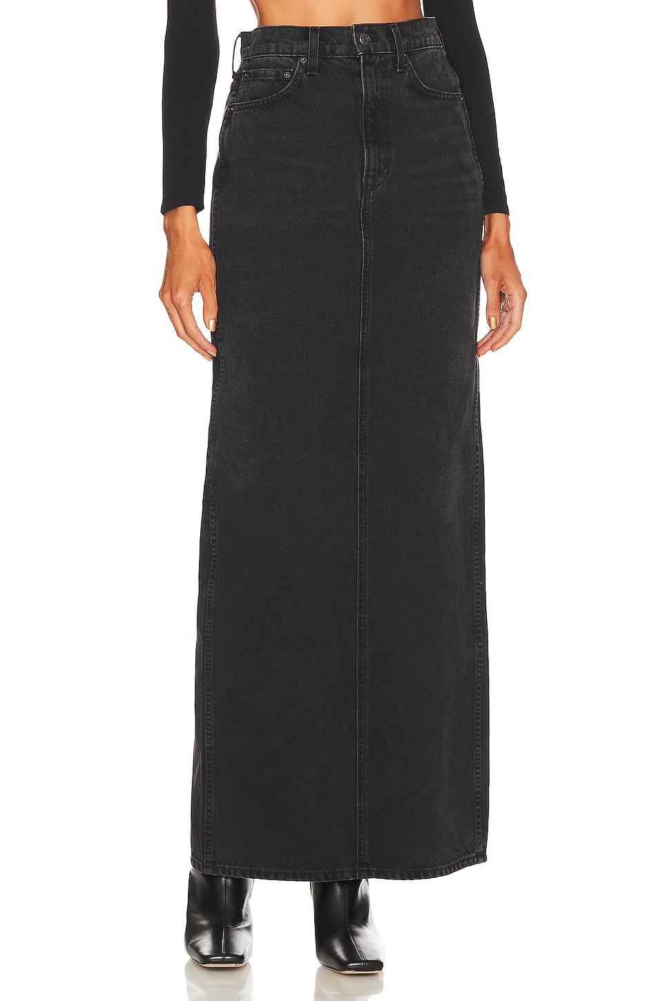 GRLFRND x Marianna Hewitt Amara Maxi Pencil Skirt with Back Slit 