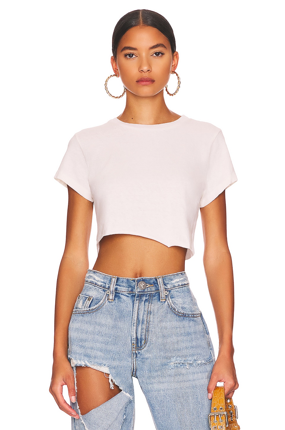 RE/DONE x Hanes Cropped 60's Slim Tee 