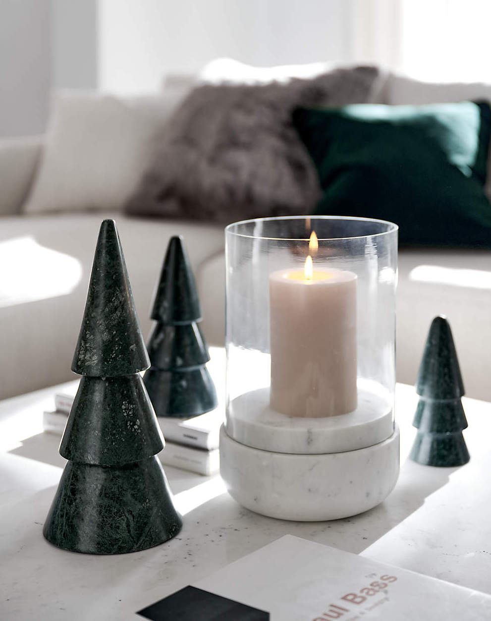 Dark green Christmas tree decorations