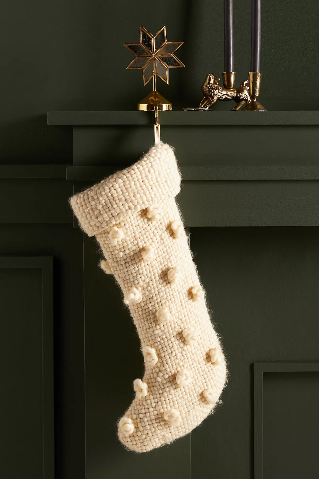 Textured Boho Christmas Stocking