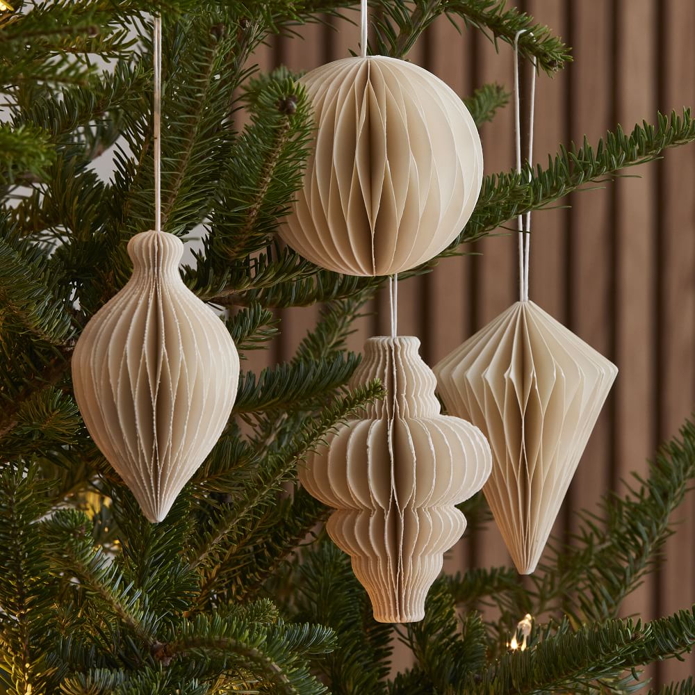 Bohemian paper Christmas ornaments