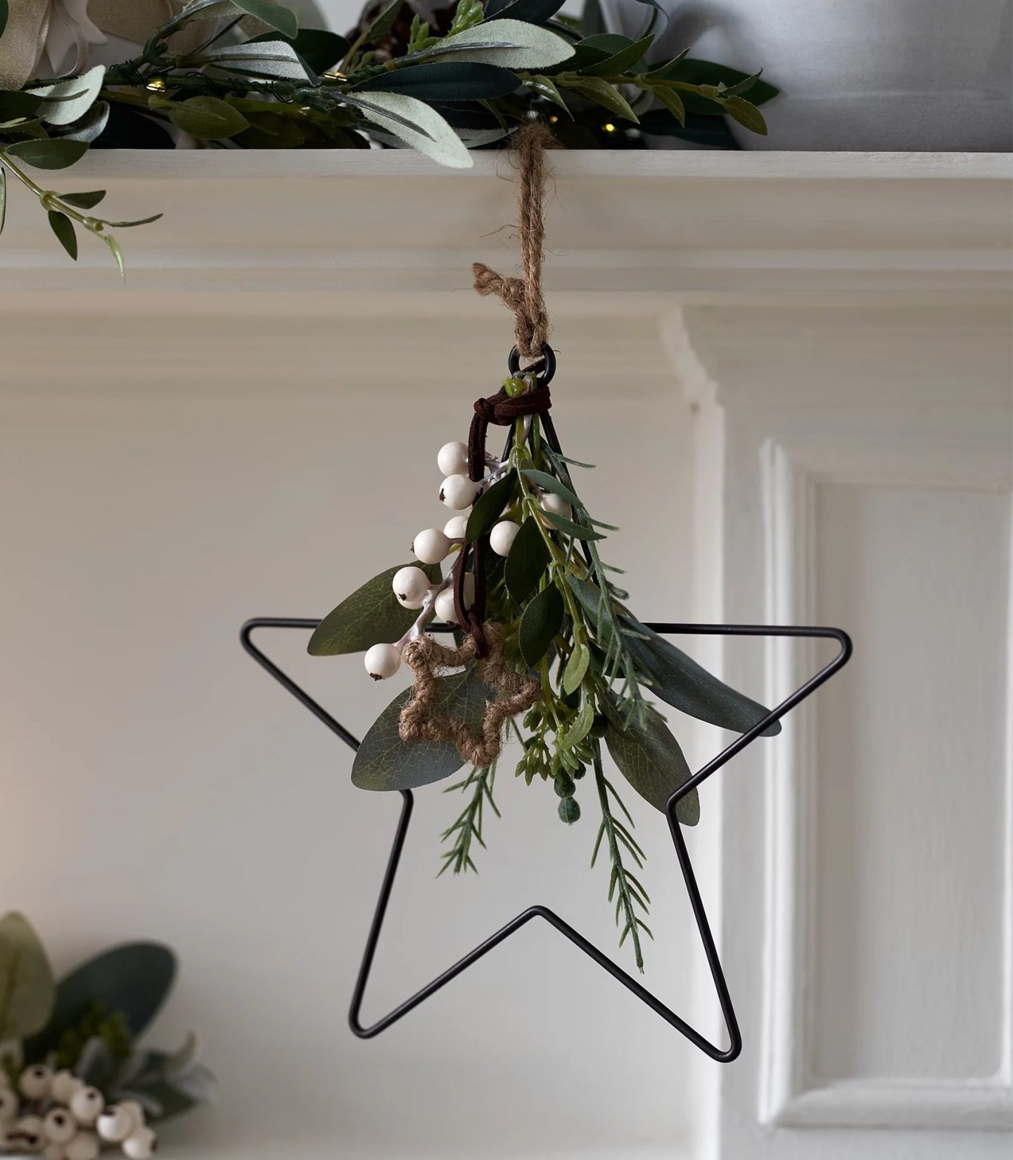 Metallic Nordic Christmas star ornament
