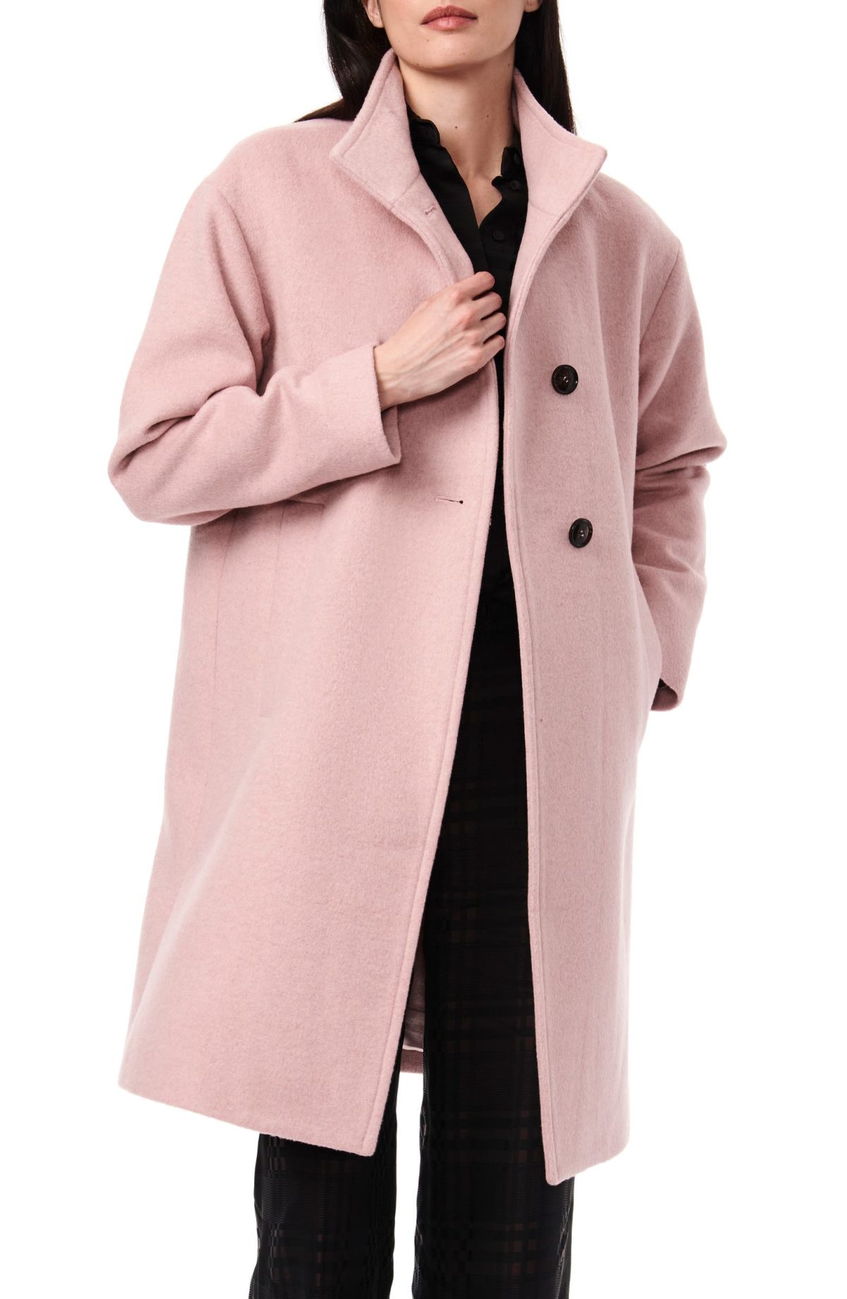 Bernardo Melton Wool Blend Coat 