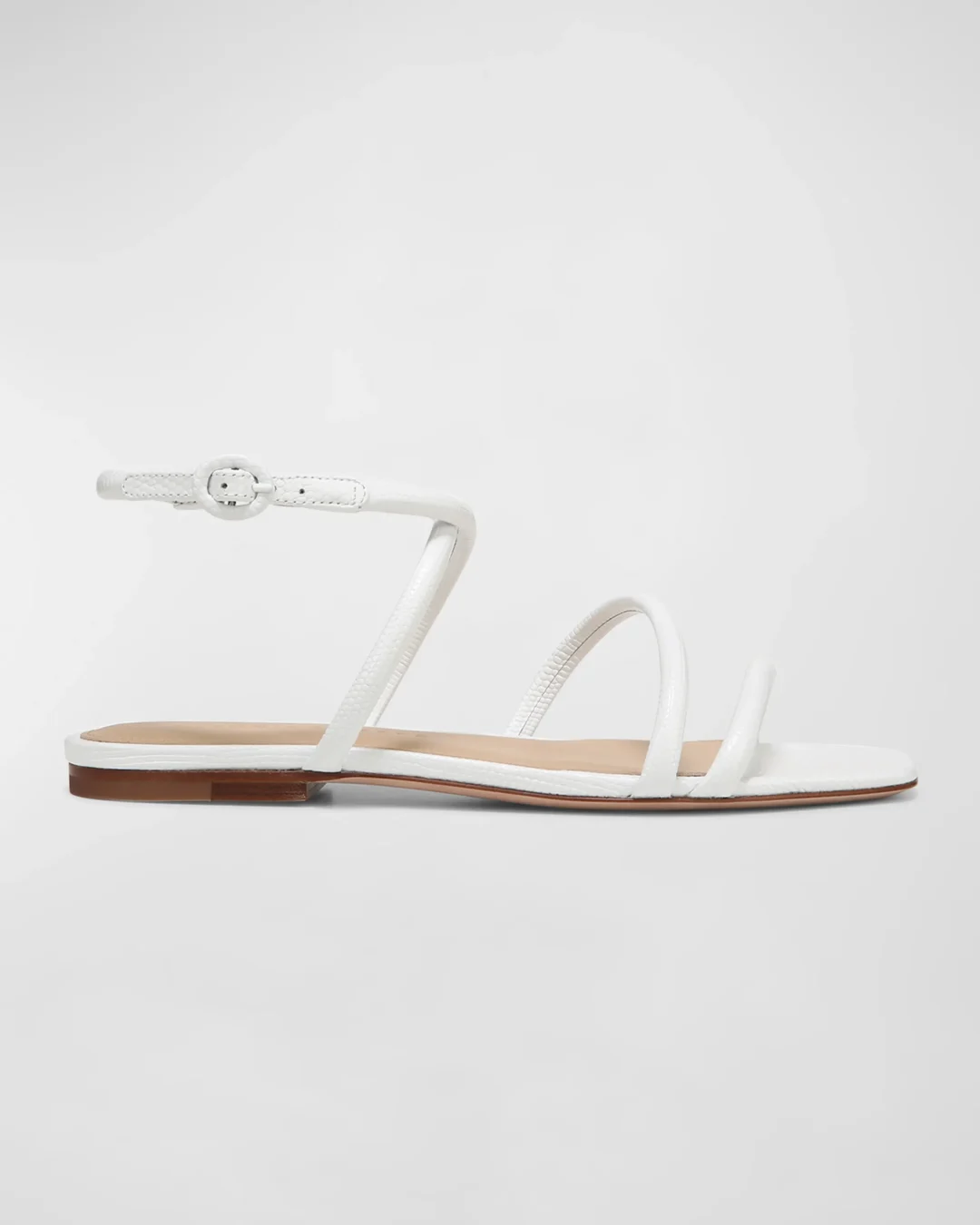 Veronica Beard Maci Flat Ankle-Strap Sandals