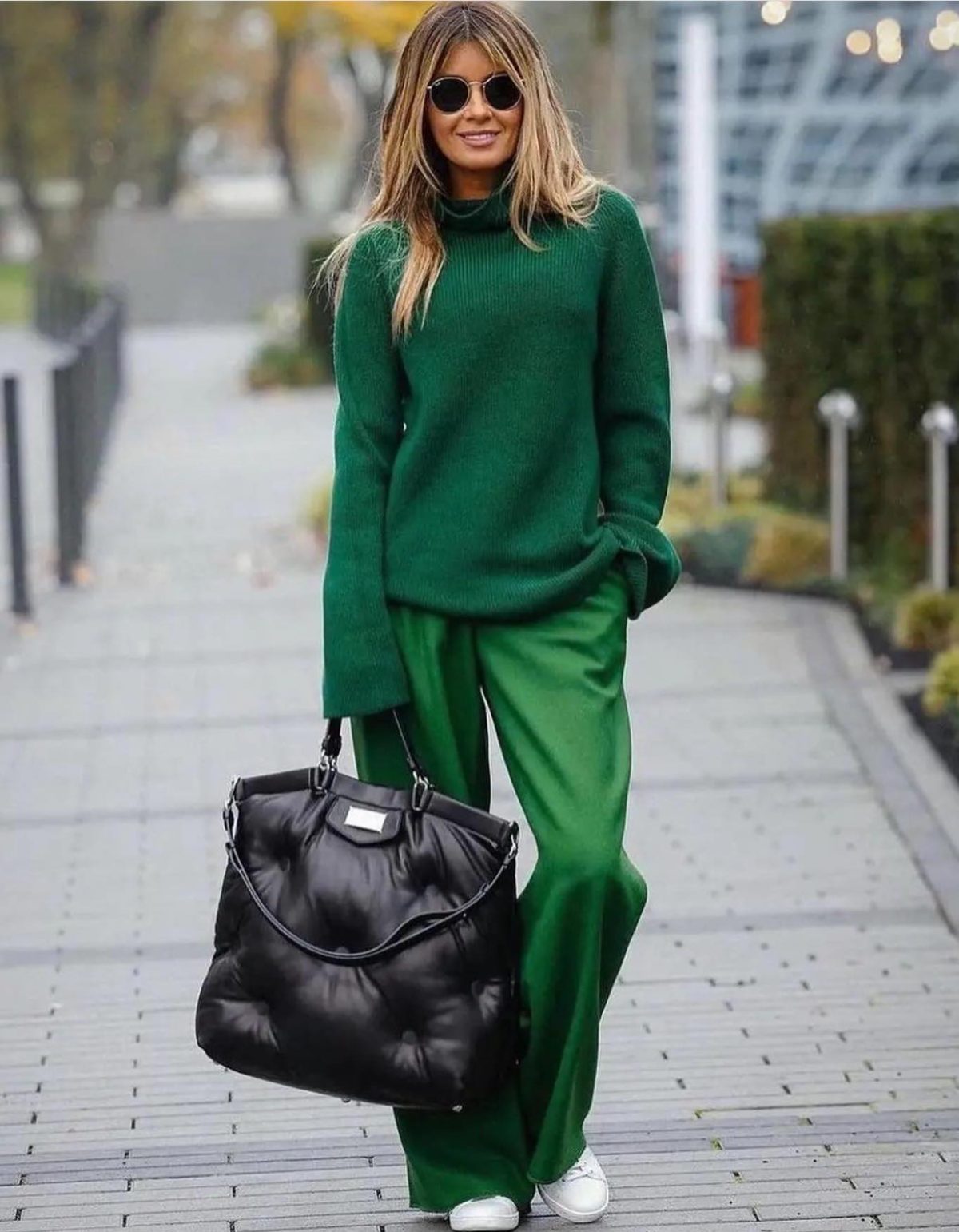 Casual green outfit for St. Patrick's Day.