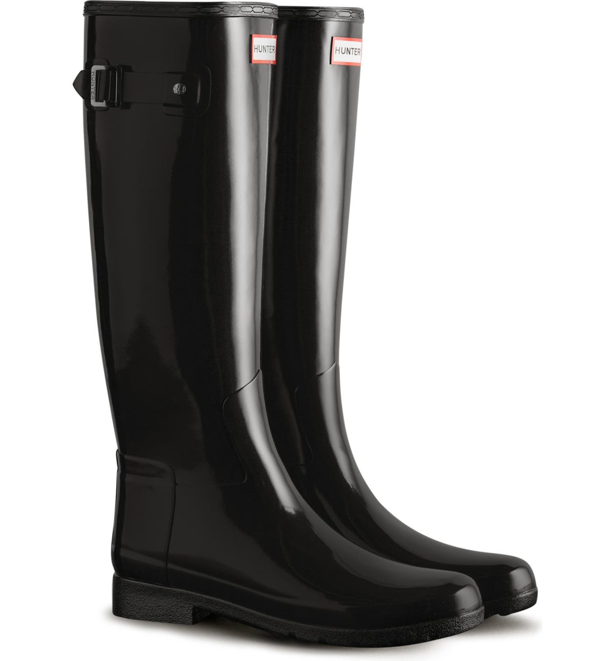 Hunter Refined Tall Gloss Waterproof Rain Boots