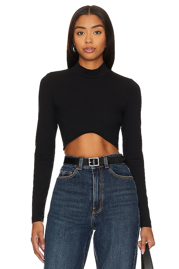 Black Dr. Denim Lizzie Top 