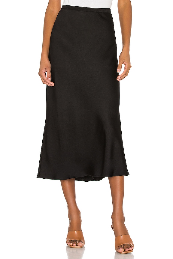 Black Anine Bing Bar Silk Skirt