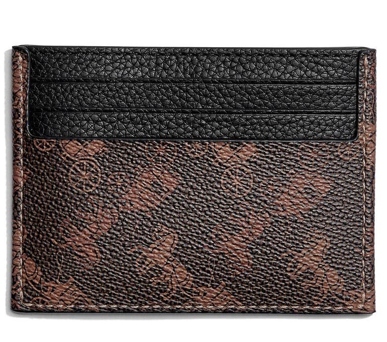 Coach horse and carriage print card case