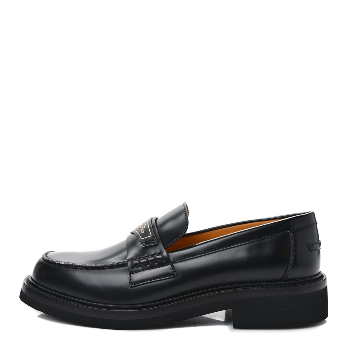 Black Dior Brushed Calfskin Boy Loafers 