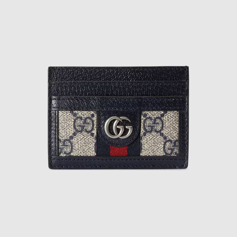 Blue Gucci Ophidia card case