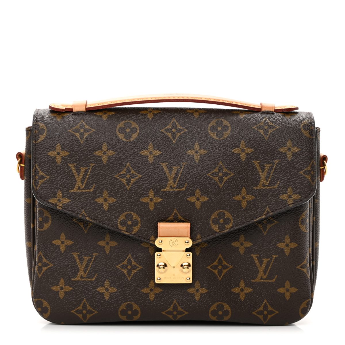 Brown Louis Vuitton Monogram Pochette Metis 