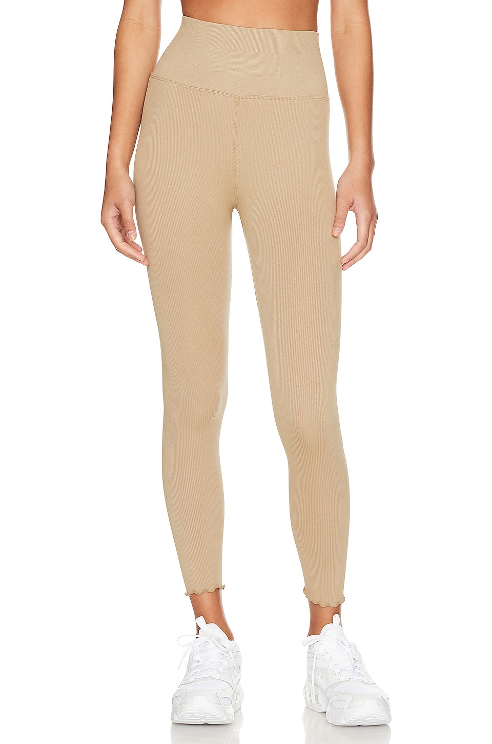 Beige Spiritual Gangster Love Sculpt Ruffle Legging 