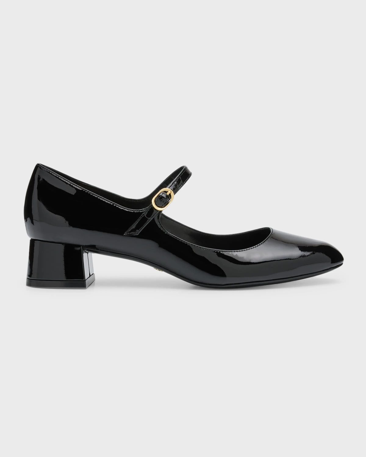 Black Stuart Weitzman Vivienne Patent Mary Jane Pumps 