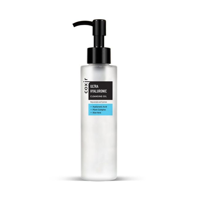 Best Korean cleansers for dry skin: Coxir ultra hyaluronic cleansing oil