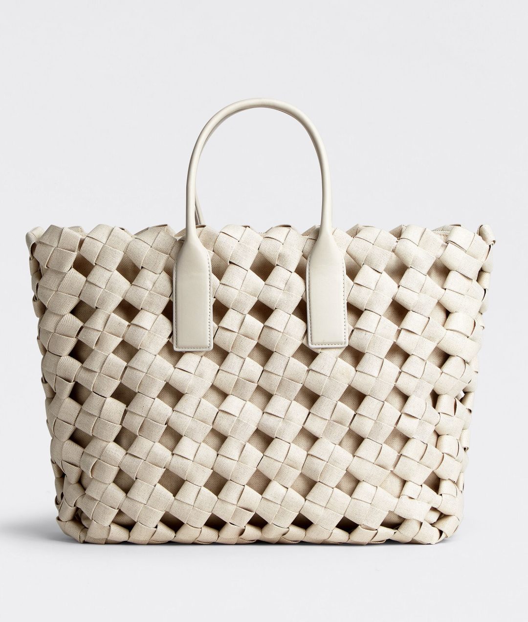 White Bottega Veneta Tote Bag 