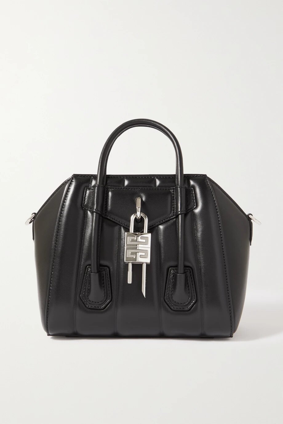 Black Givenchy Antigona Lock mini leather tote 