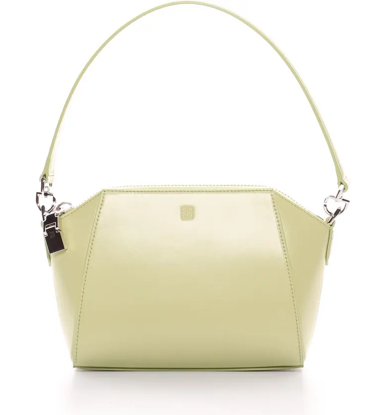 Pale green Givenchy Extra Small Antigona Leather Shoulder Bag 