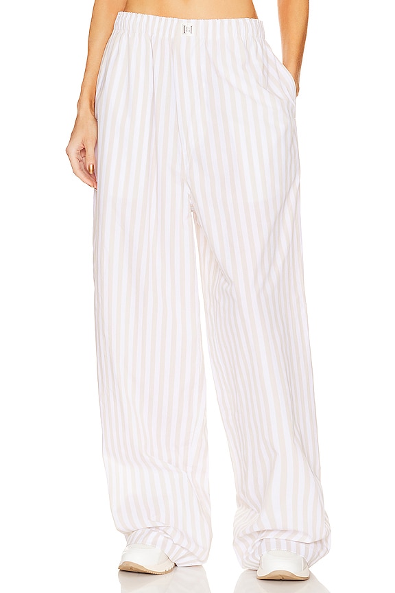 HELSA Cotton Poplin Stripe Pajama Pant