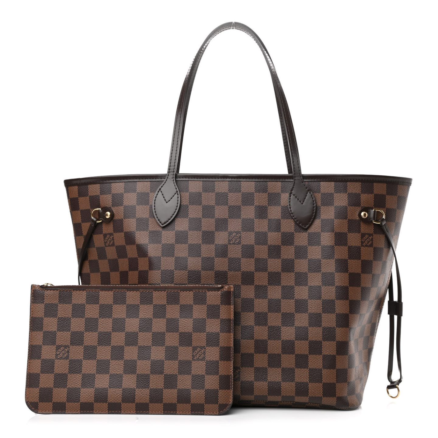 Brown Louis Vuitton Damier Ebene Neo Neverfull 