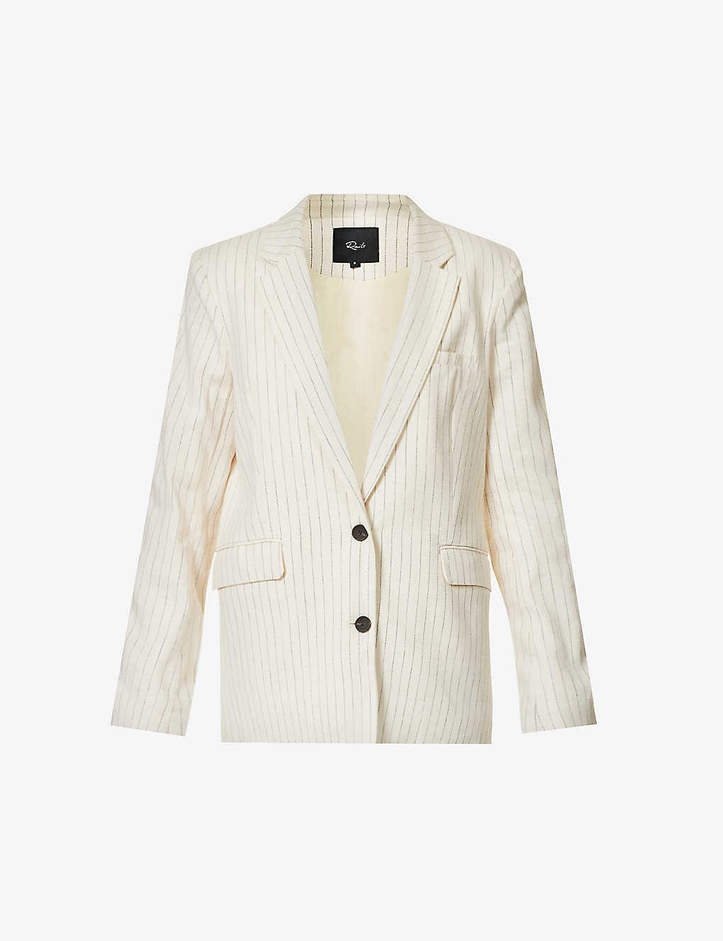 RAILS Stanton single-breasted stretch-linen and cotton-blend blazer 