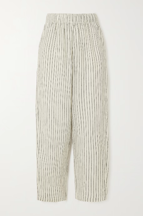 Alex Mill Standard striped linen straight-leg pants