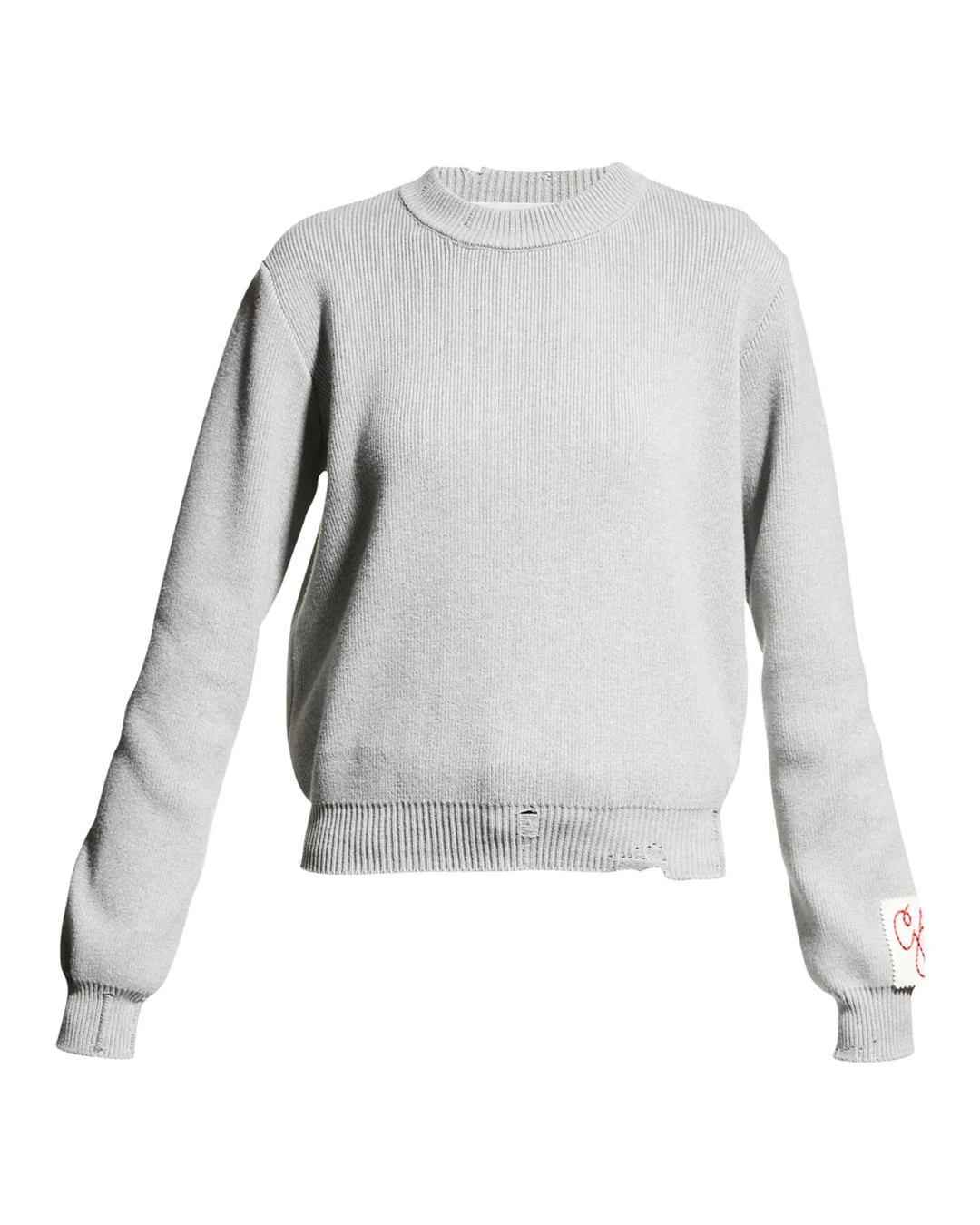 Golden Goose Distressed Cotton Crewneck Sweater