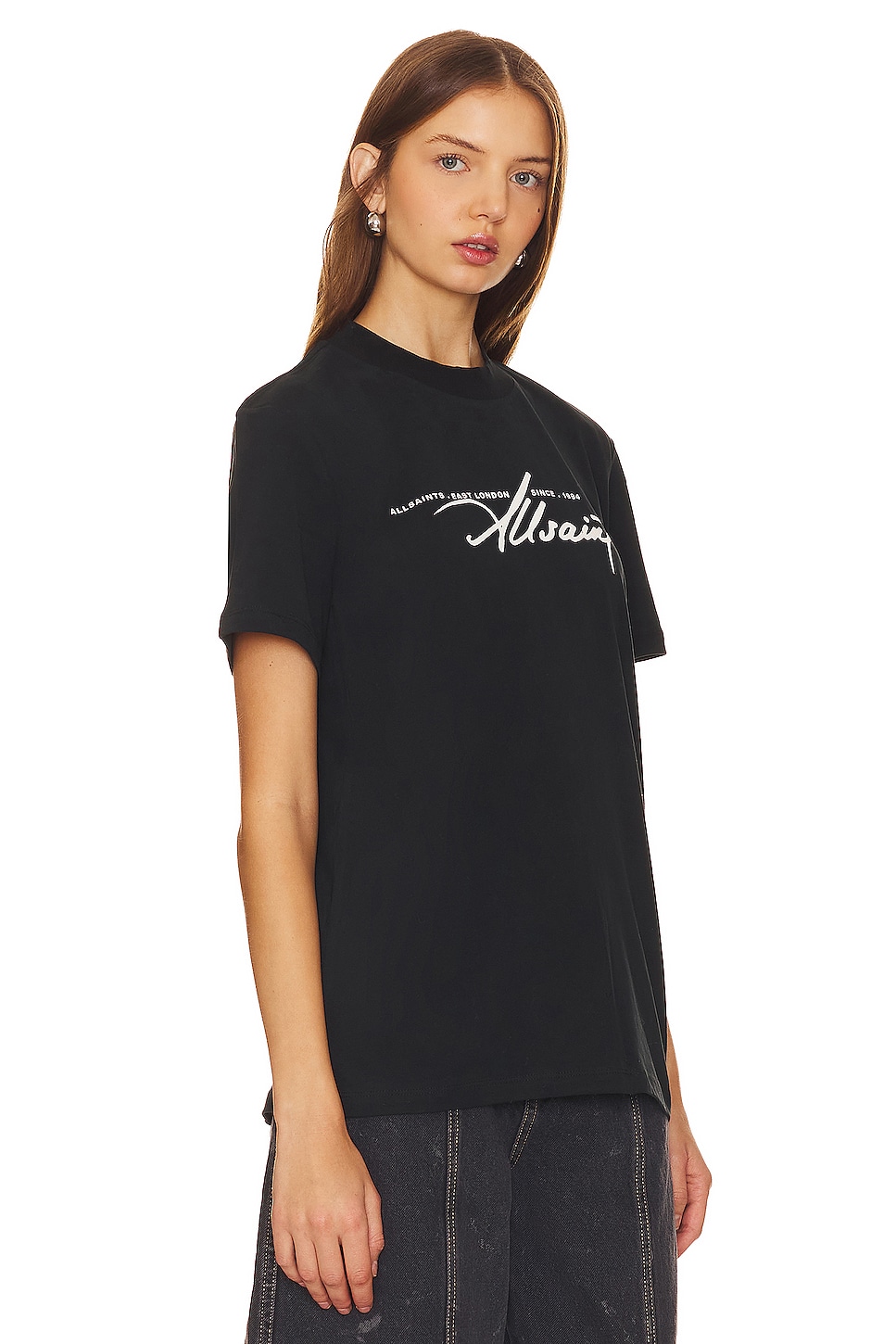 Black AllSaints Callie Boyfriend Tee 